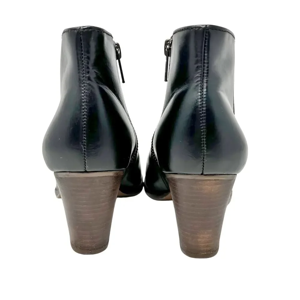 J.Crew Laine Ankle Boots size 7.5 Black Leather